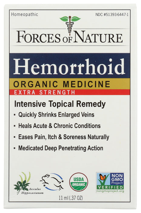 Hemorrhoid Control, Org, Ext Str, 11ml