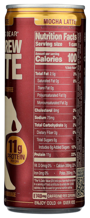 Cold Brew Mocha Latte, High Protein, 8 fl oz