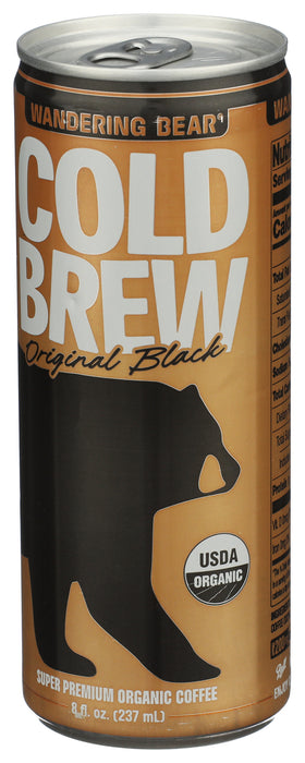 Cold Brew Coffee, Original Black, Org, 8 fl oz
