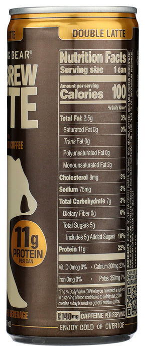 Cold Brew Double Latte, High Protein, 8 fl oz