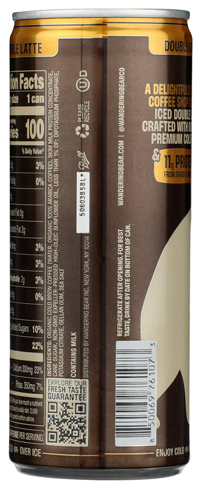 Cold Brew Double Latte, High Protein, 8 fl oz