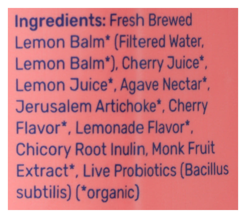 Cherry Lemonade Pre+Probiotic Sparkling Drink, Org, 12 oz