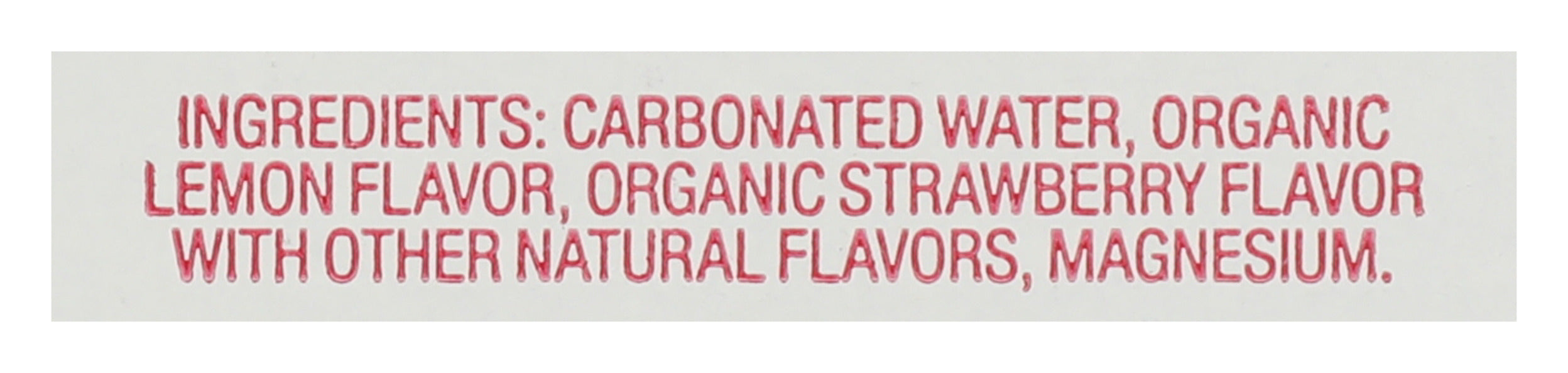Hydrogen Infused Sparkling Water, Strawberry Lemon, Org, 12 fl oz