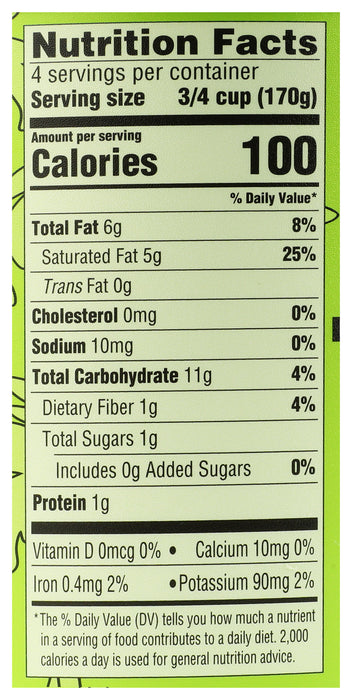 Coconut Yogurt, Unsweetened Plain, Org, 24 oz