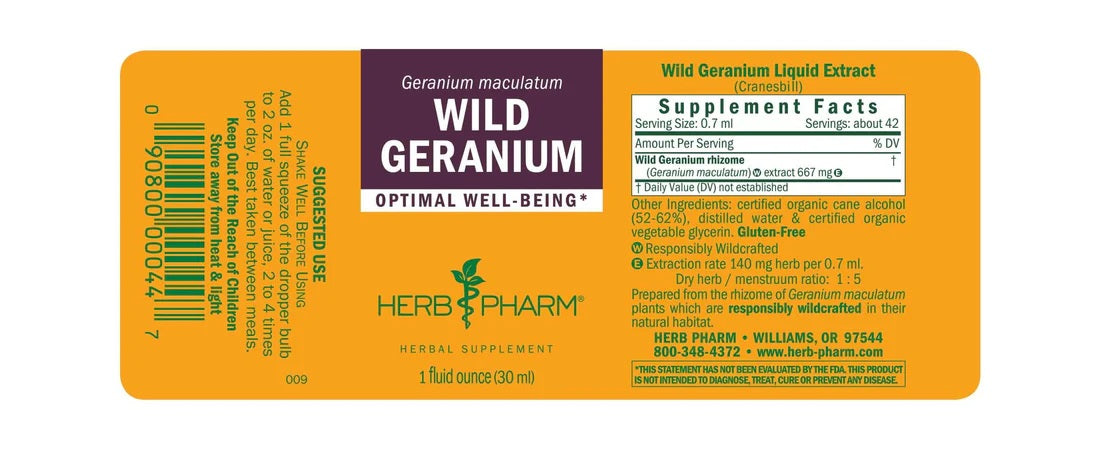 Wild Geranium Extract, 1 oz