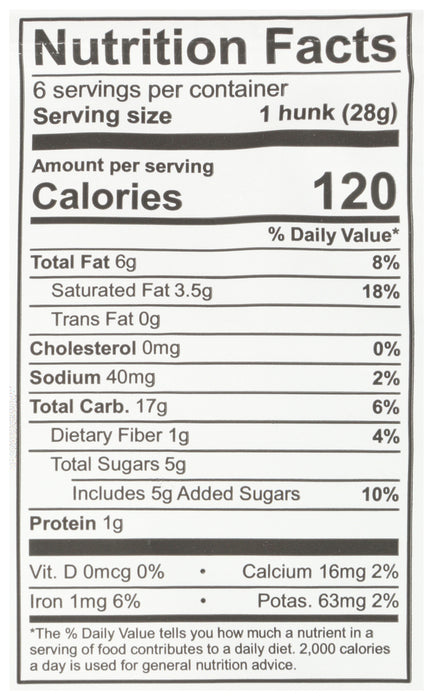 Oatmeal Chocolate Chip Bites, V GF, 6 oz