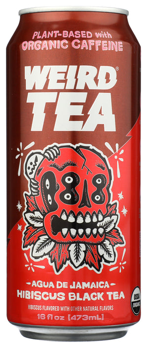 Yerba Mate Tea, Hibiscus Black Tea, Org, 16 fl oz