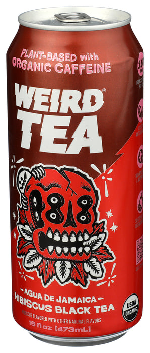 Yerba Mate Tea, Hibiscus Black Tea, Org, 16 fl oz