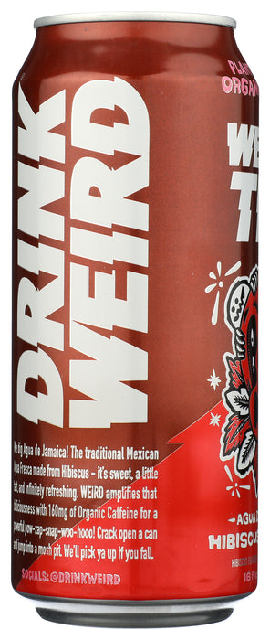 Yerba Mate Tea, Hibiscus Black Tea, Org, 16 fl oz