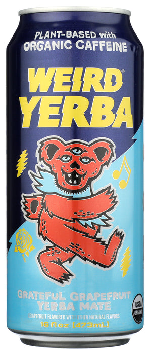 Yerba Mate Tea, Grateful Grapefruit, Org, 16 fl oz