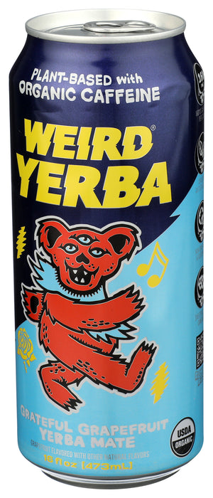 Yerba Mate Tea, Grateful Grapefruit, Org, 16 fl oz