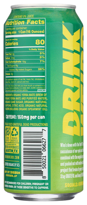 Yerba Mate Tea, Mystical Mint, Org, 16 fl oz