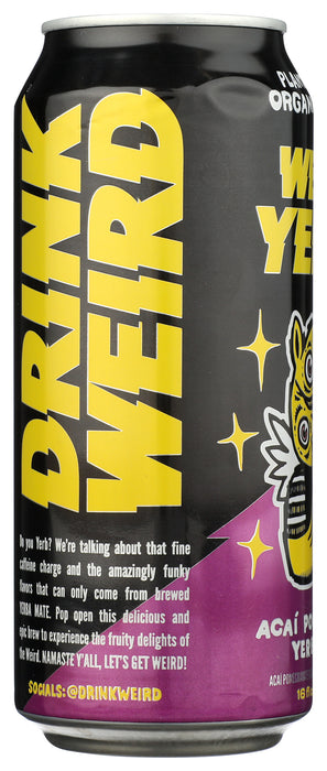 Yerba Mate Tea, Acai Pomegranate, Org, 16 fl oz