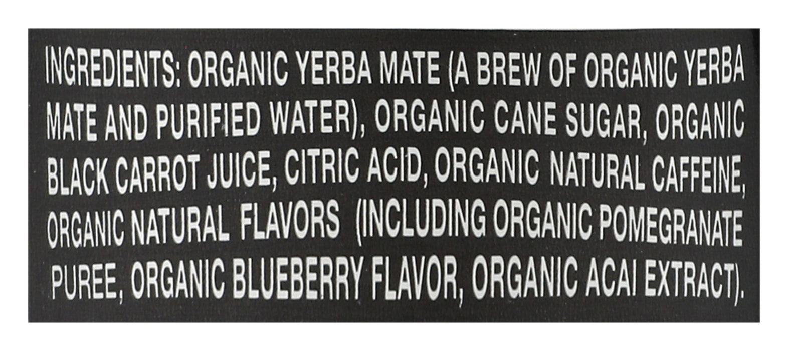 Yerba Mate Tea, Acai Pomegranate, Org, 16 fl oz