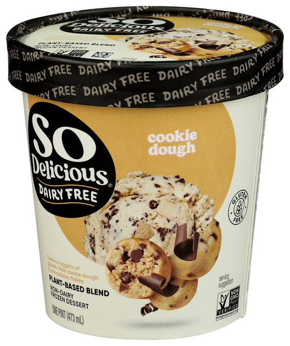 Dairy Free Ice Cream, Cookie Dough, 1 pint