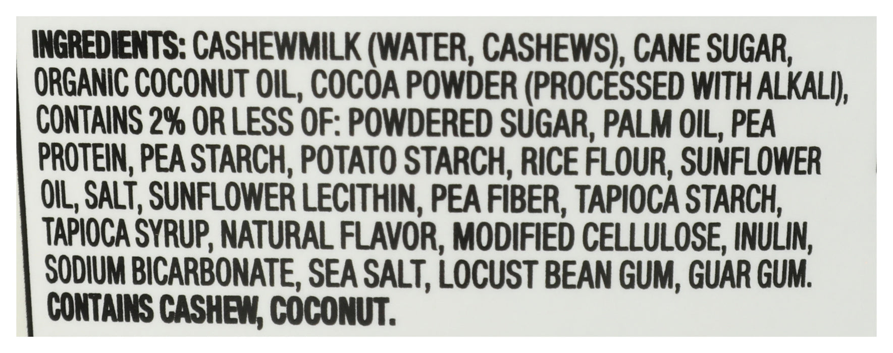 Cashew Milk Ice Cream, Chocolate Cookies & Cream, 16 oz