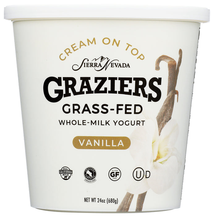 Whole Milk Yogurt, Grass Fed, Vanilla, 24 oz