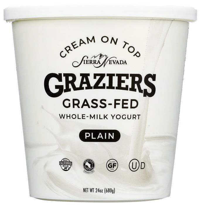 Whole Milk Yogurt, Grass Fed, Plain, 24 oz
