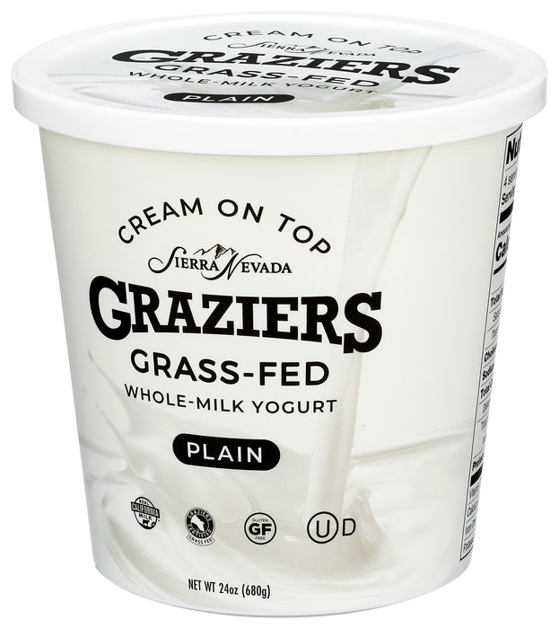 Whole Milk Yogurt, Grass Fed, Plain, 24 oz