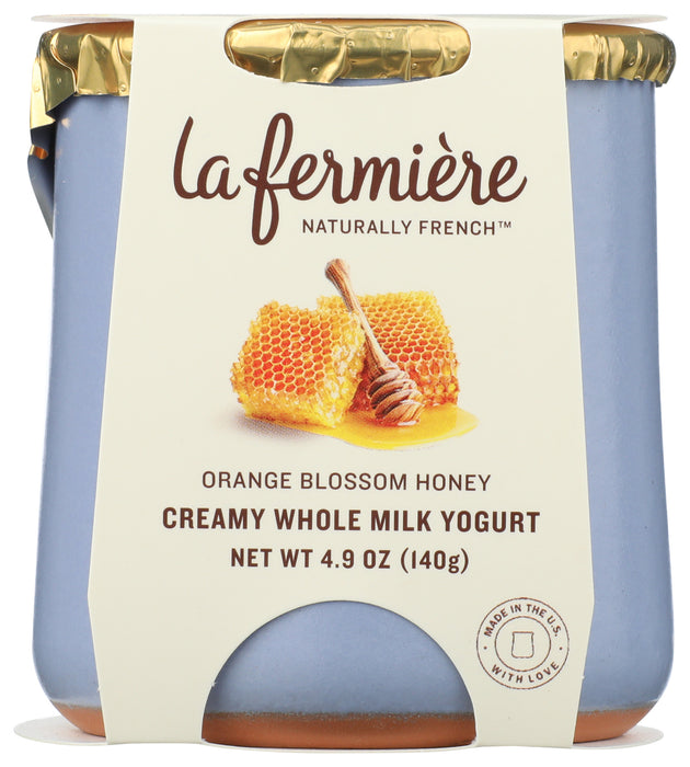 Creamy Whole Milk Yogurt, Honey Blossom Orang, 4.9 oz