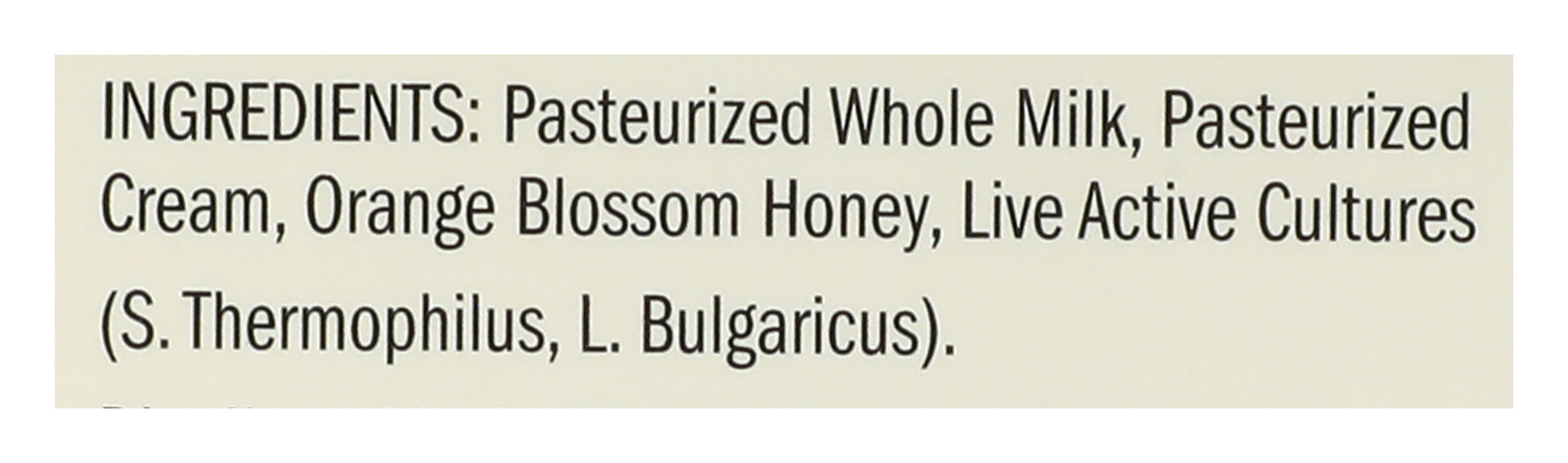 Creamy Whole Milk Yogurt, Honey Blossom Orang, 4.9 oz