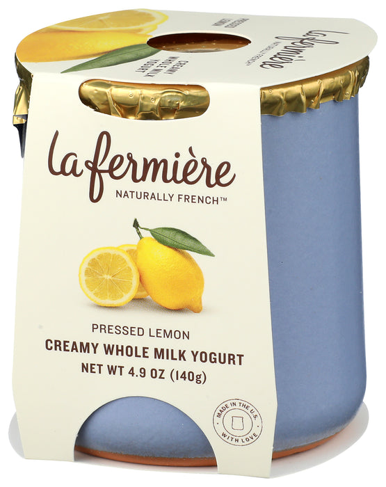 Creamy Whole Milk Yogurt, Pressed Lemon, 4.9 oz
