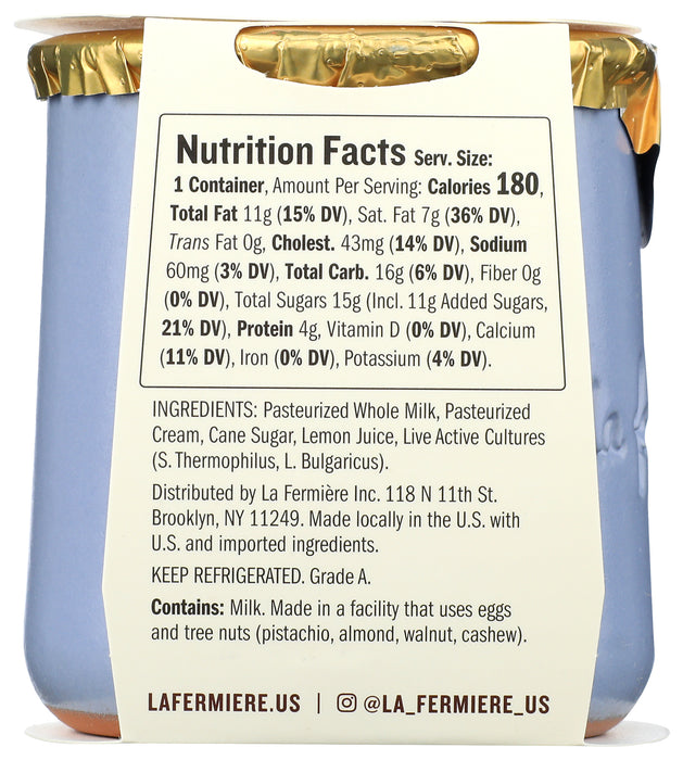Creamy Whole Milk Yogurt, Pressed Lemon, 4.9 oz