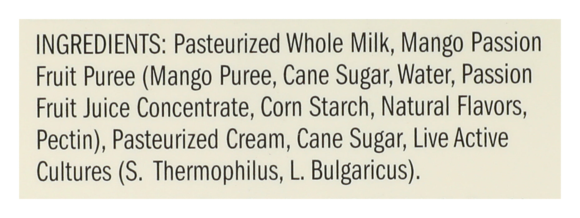 Creamy Whole Milk Yogurt, Mango Passion Fruit, 5.6 oz