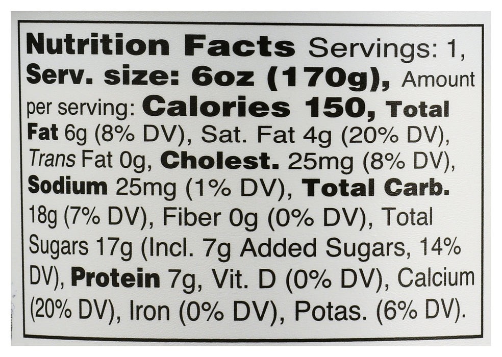 Whole Milk Yogurt, Grass Fed, Mixed Berry, 6 oz