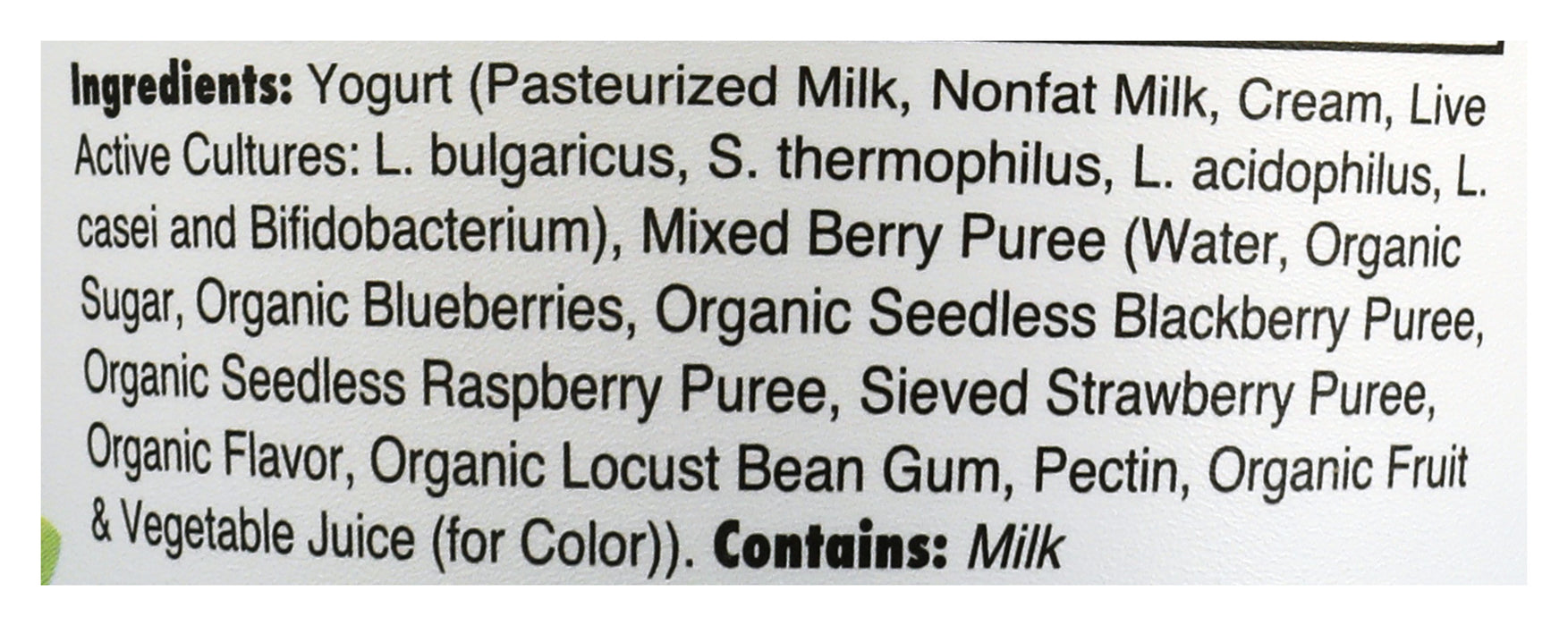 Whole Milk Yogurt, Grass Fed, Mixed Berry, 6 oz