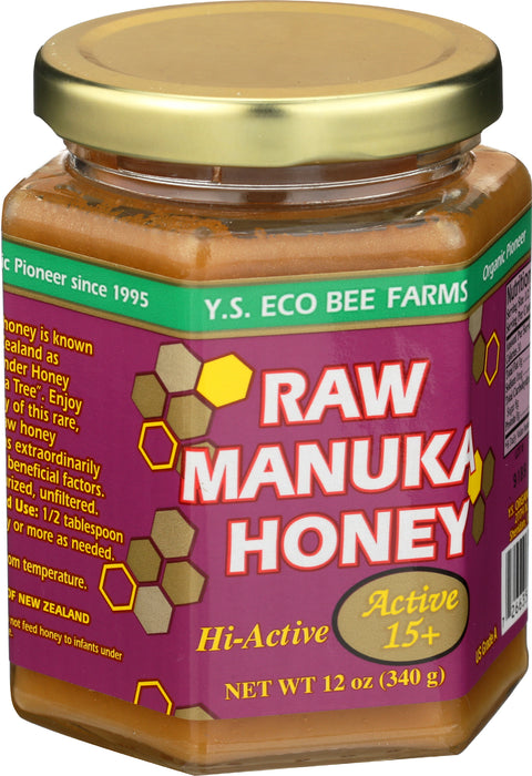 Raw Manuka Honey, Active 15+, 12 oz