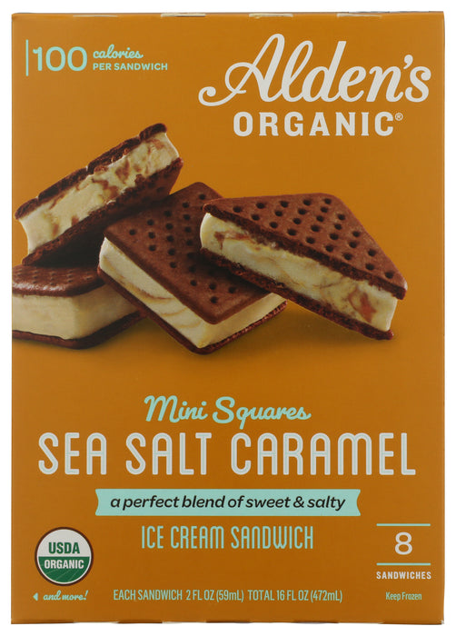 Ice Cream Sandwich, Sea Salt Caramel, Org, 16 fl oz