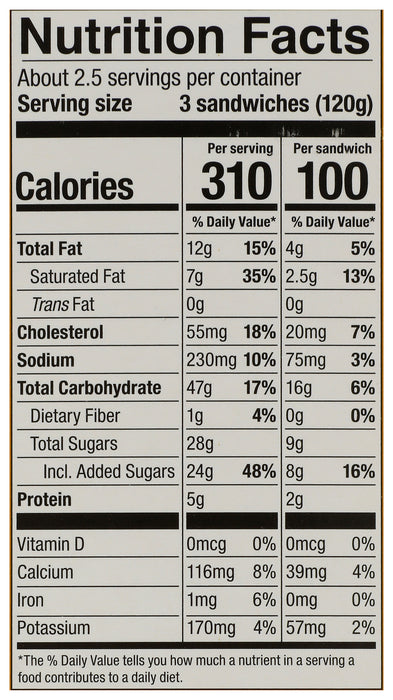 Ice Cream Sandwich, Sea Salt Caramel, Org, 16 fl oz