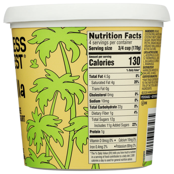 Coconut Yogurt, Vanilla, Org, 24 oz