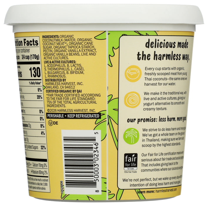Coconut Yogurt, Vanilla, Org, 24 oz