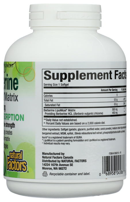 Berberine LipoMicel 500 mg, 90 sgel