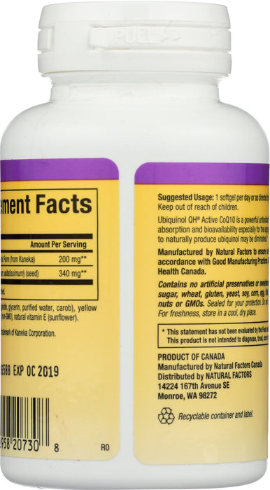 Ubiquinol Active CoQ10 200 mg, 60 sgel