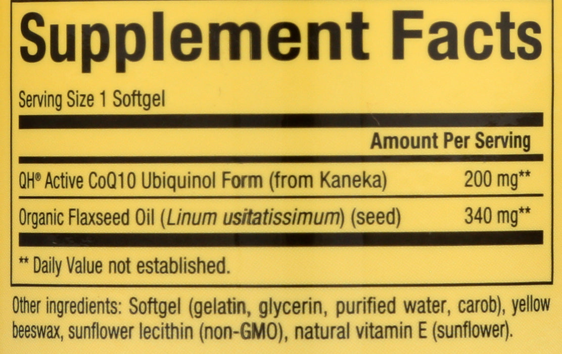 Ubiquinol Active CoQ10 200 mg, 60 sgel