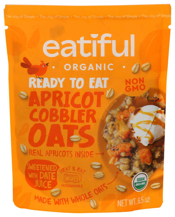 Apricot Cobbler Oats, Ready to Eat, Org, 6.5 oz