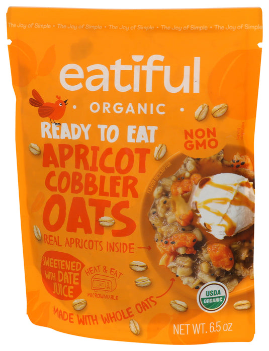 Apricot Cobbler Oats, Ready to Eat, Org, 6.5 oz