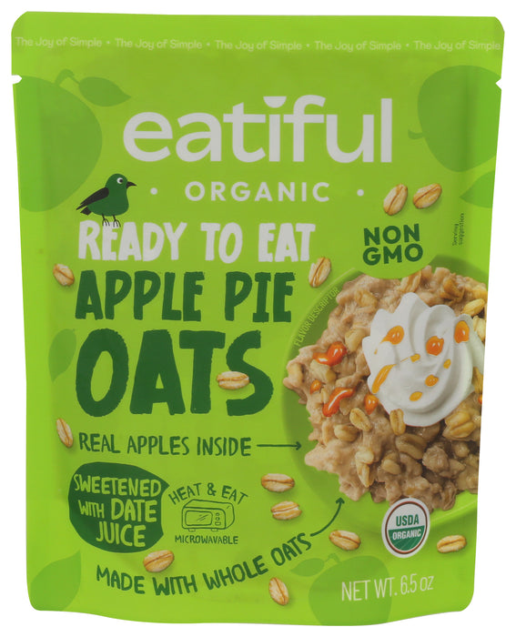 Apple Pie Oats, Ready to Eat, Org, 6.5 oz