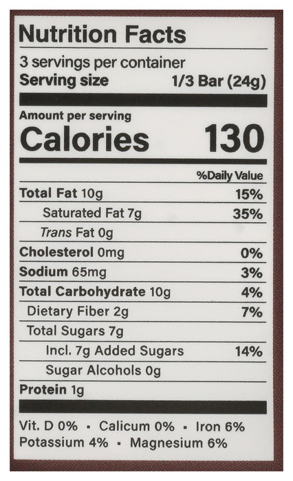 Chocolate Fudge Bar, Chocolate Cack, 2.5 oz