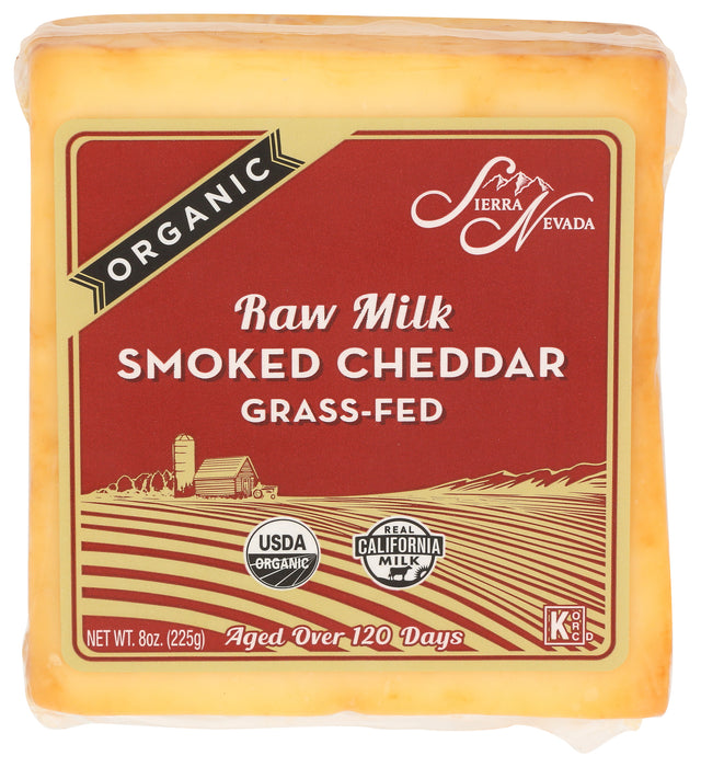 Raw Milk Smoked Cheddar Cheese, Grassfed Org, 8 oz