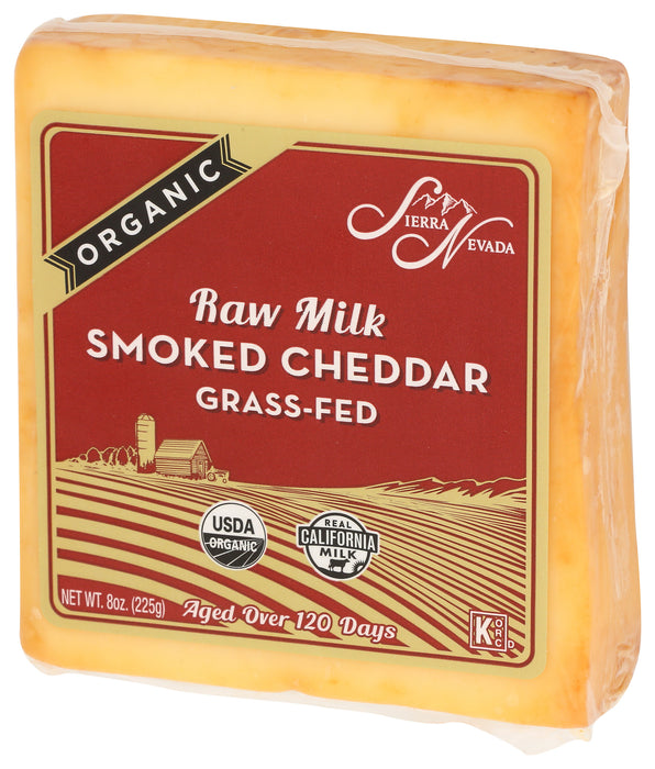 Raw Milk Smoked Cheddar Cheese, Grassfed Org, 8 oz