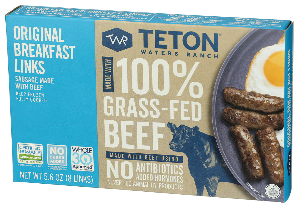 Original Breakfast Links Sausage w/ Beef, Grassfed ABF, 5.6 oz
