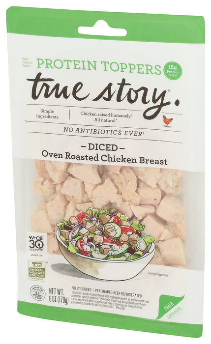 Protein Topper Diced Oven Roasted Chicken Breast, 6 oz