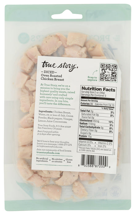 Protein Topper Diced Oven Roasted Chicken Breast, 6 oz