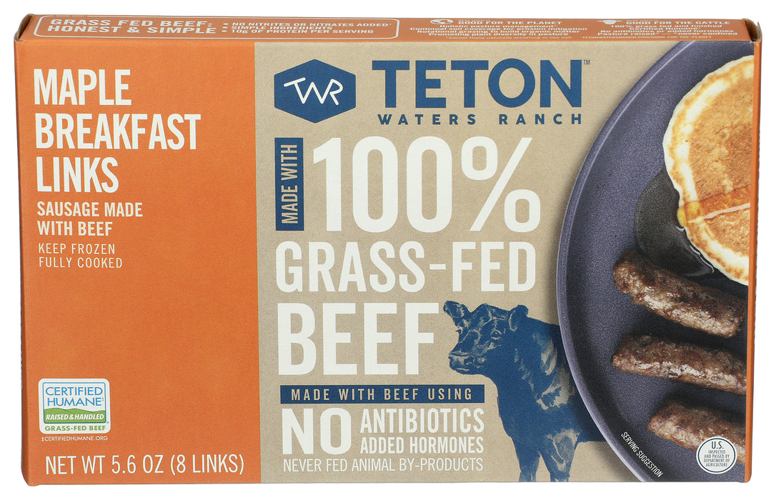 Maple Breakfast Sausage w/ Beef, Grassfed ABF, 5.6 oz