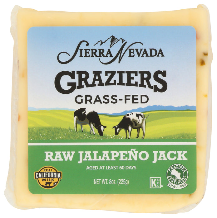 Raw Jalapeno Jack Cheese, Grassfed, 8 oz