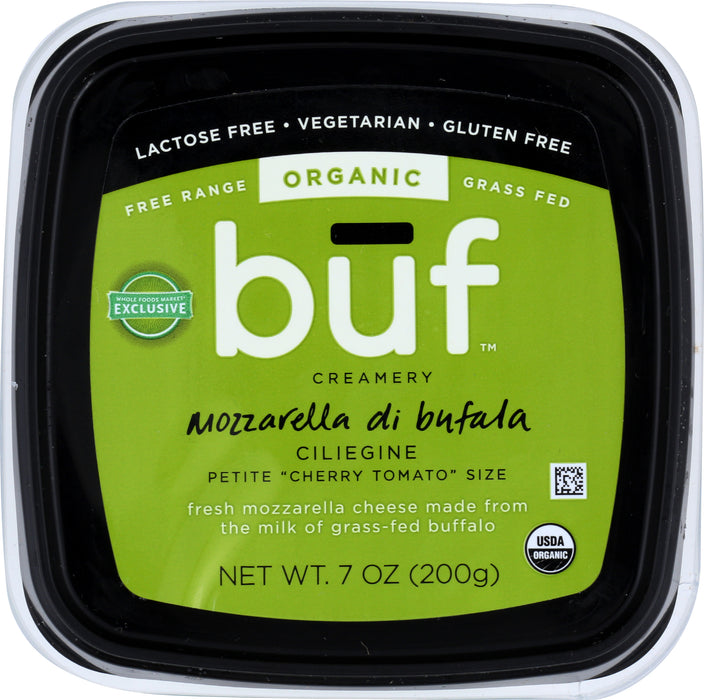 Mozzarella di Bufala Ciliegine, Petite Balls, Org, 7 oz